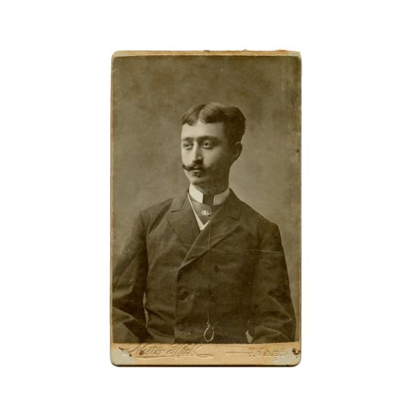 A. C. Cuza, fotografie de epocă, atelier Nestor Heck, cca. 1890