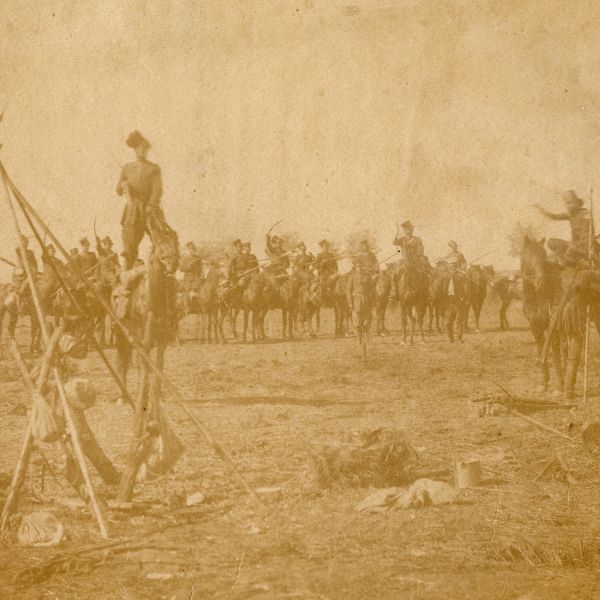 Cavalerie cazacă, Franz Duschek, 1877-1878