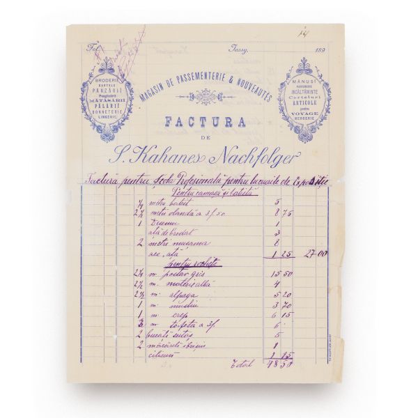 Saint Freres, S. Kahanes Nachfolger și La cartea de aur, trei facturi, 1899 - 1908 