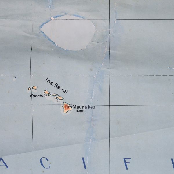 Australia și Oceania, hartă de mari dimensiuni, 1928