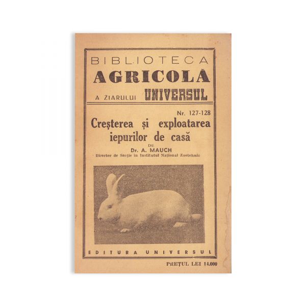 Patru volume despre zootehnie, 1909-1947 