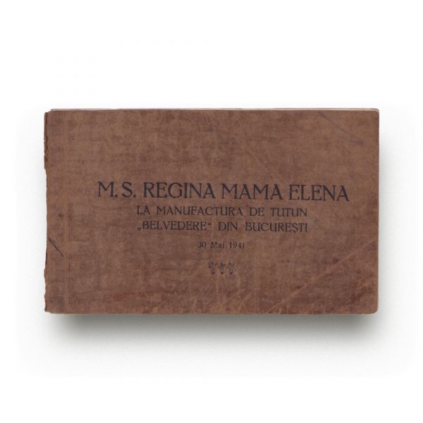 M. S. Regina Mamă Elena la manufactura de tutun „Belvedere”, album, 1941 