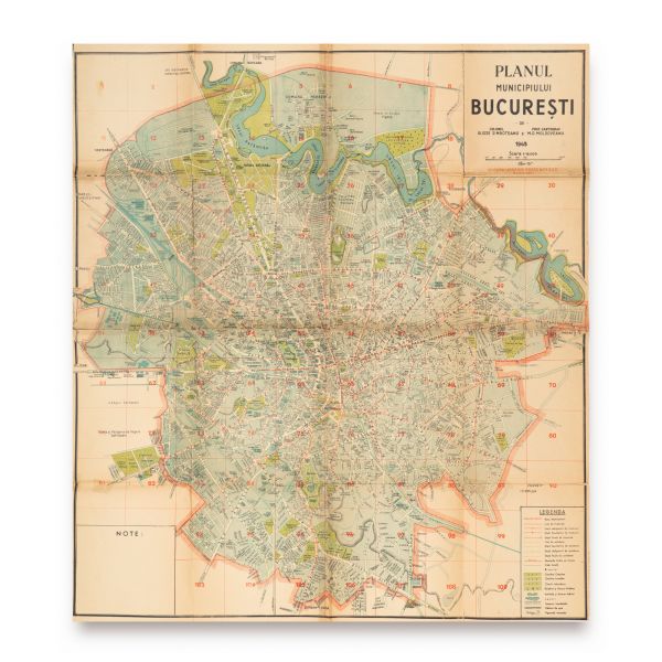Planul general al Municipiului București, 1938 + Planul Municipiului București pe anul 1945 