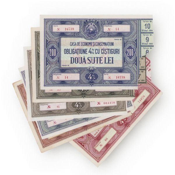 Casa de Economii și Consemnațiuni, 6 obligațiuni 4% cu câștiguri
