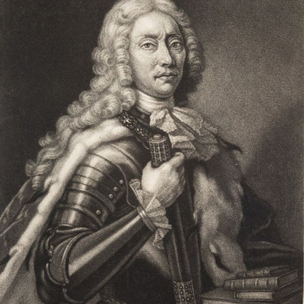 Principele Dimitrie Cantemir, gravura de epocă, 1734