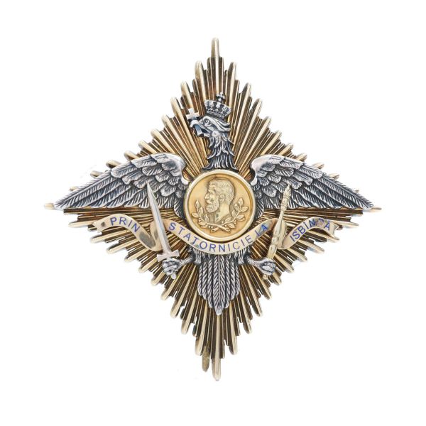 Placheta ordinului „Carol I” în grad de Mare ofițer, gravor Paul Telge