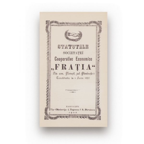 Societățile „Frăția”, „Economul”, „Domnița Bălașa”, trei statute bancare, 1902-1907