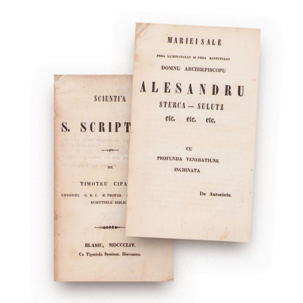 Timotei Cipariu, Știința Sfintei Scripturi, 1854