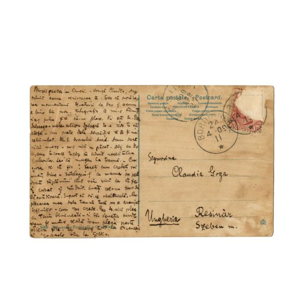 Octavian Goga, fotografie de epocă + două cărți poștale pentru familia Bucșan