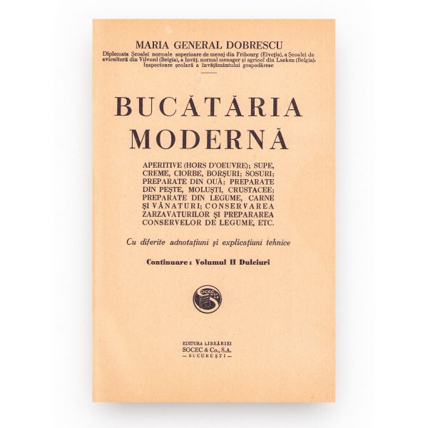 Maria General Dobrescu, Bucătăria modernă, cu semnătura de tiraj