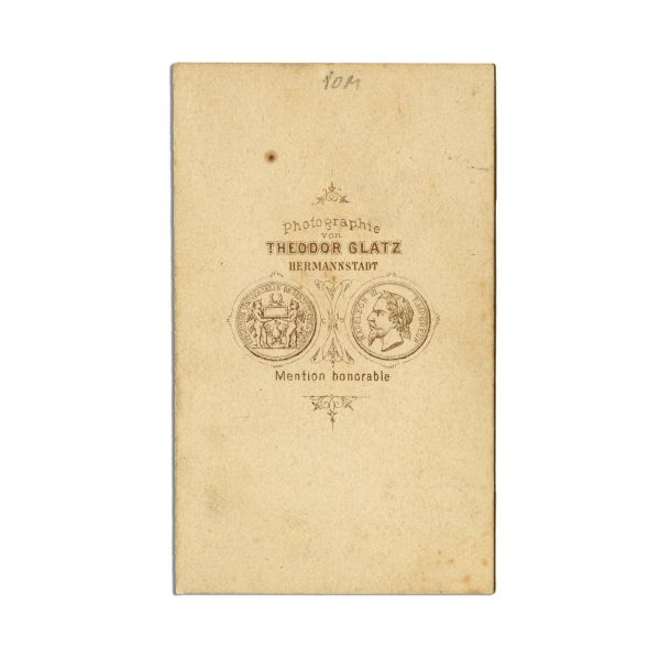 Matei Basarab, fotografie format carte-de-visite, atelier Theodor Glatz