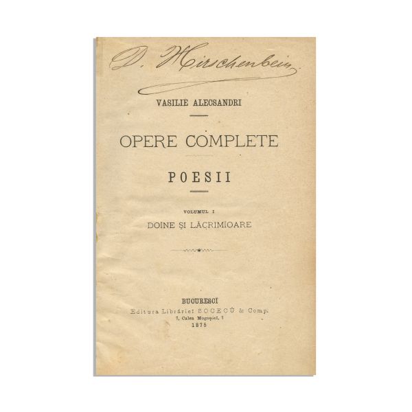V. Alecsandri, Opere Complete, 1875 -1890, 8 volume