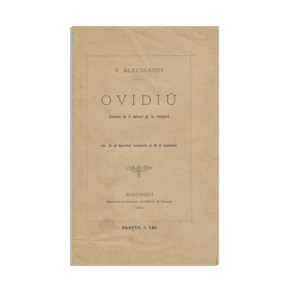 V. Alecsandri, Opere Complete, 1875 -1890, 8 volume