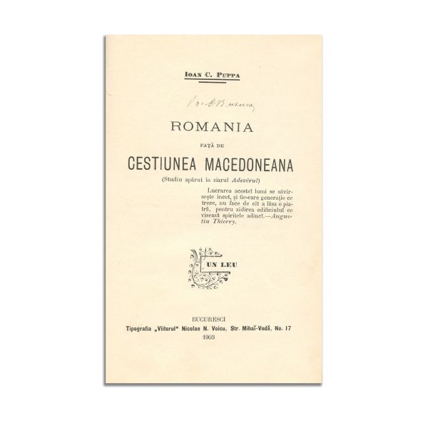 Ioan Bogdan, C. Dobrogeanu-Gherea, Al. Petrescu, V. A. Urechia, Ioan C. Puppa, 6 studii colligate de istorie, 1883-1903