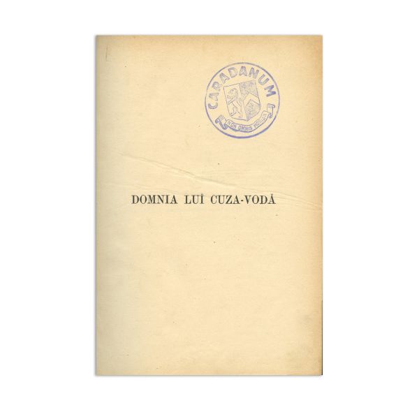 A. D. Xenopol, Domnia lui Cuza-Vodă, două volume