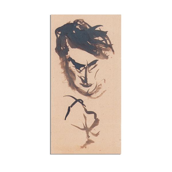Mircea Eliade, trei desene în tuș și laviu