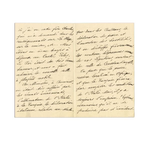 Edgar Mavrocordat, scrisoare pentru Ion Mitilineu, 20/3 octombrie 1911 