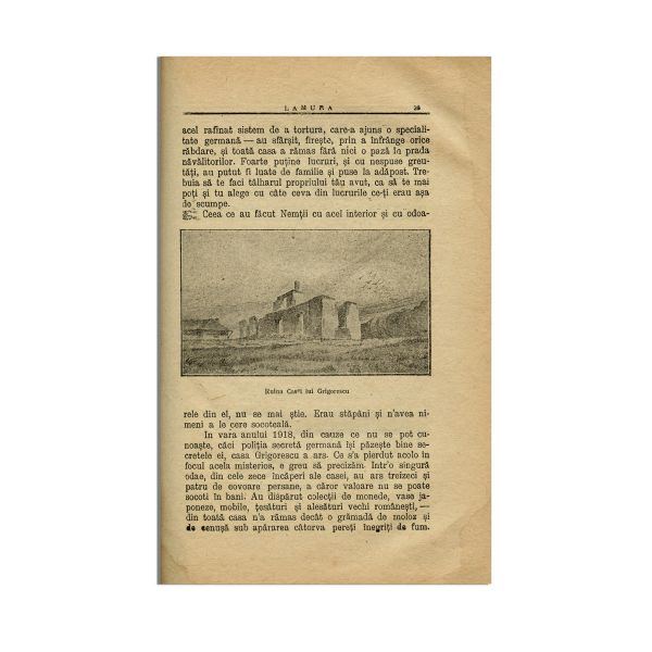 Publicația „Lamura”, Anul I, Nr. 1, octombrie 1919