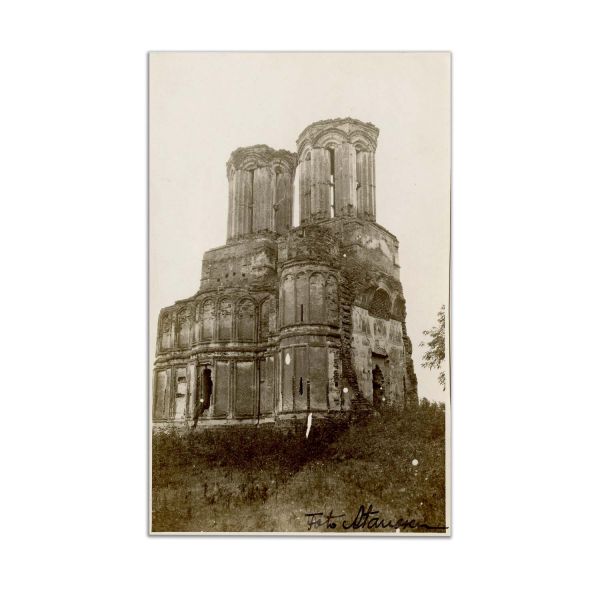 Scrisoare catre Victor Stephănescu   + cinci fotografii de epocă cu biserica Crețești din colecția familiei Ștefănescu