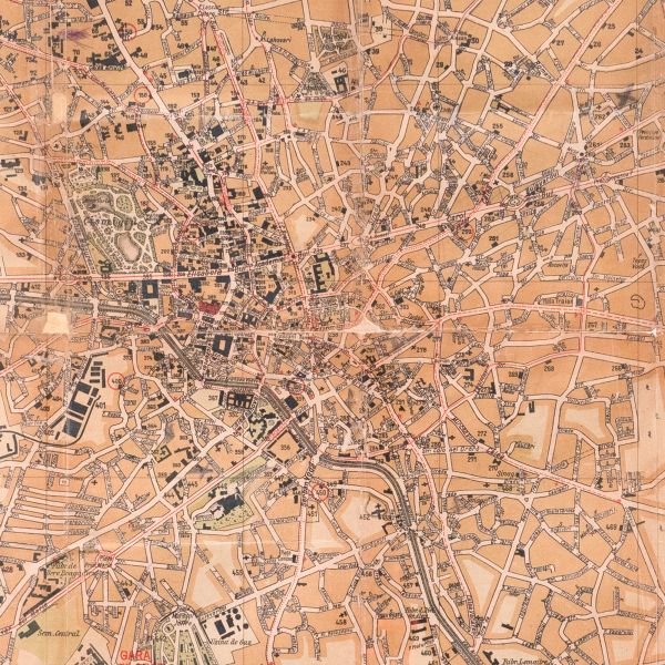 Planul orașului București din ghidul „Socec”, cca. 1930