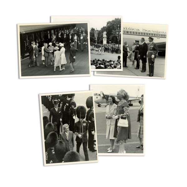 Vizita de stat efectuată de soții Ceaușescu în Marea Britanie, cinci fotografii de epocă