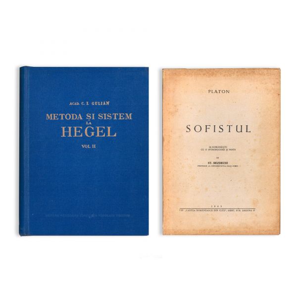 Acad. C. I. Gulian, St. Bezdechi. Platon, Leon Diculescu, trei volume cu dedicație pentru D. D. Roșca, 1940-1963