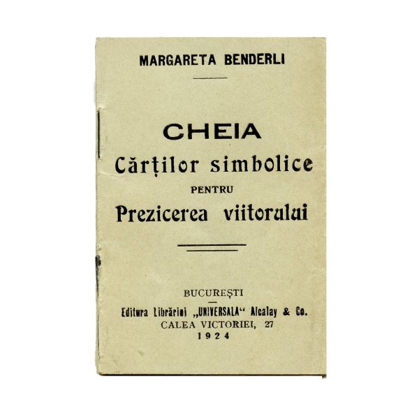 Margareta Benderli, Pachet de cărți simbolice pentru prezicerea viitorului, 1924
