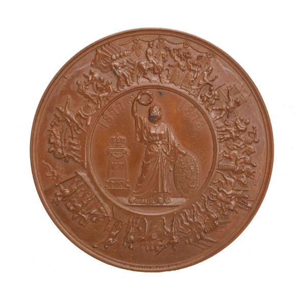 Medalie 5 ani de la câștigarea Independenței, 1878-1883, gravor W. Kullrich