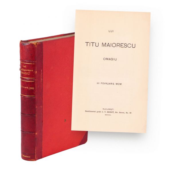 Omagiu lui Titu Maiorescu, 15 februarie 1900
