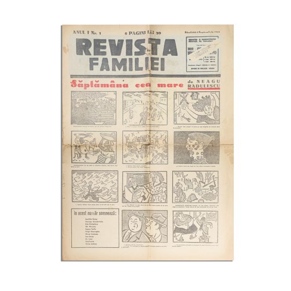 Publicația „Revista Familiei”, Anul I, Nr. 1, 9 septembrie 1944
