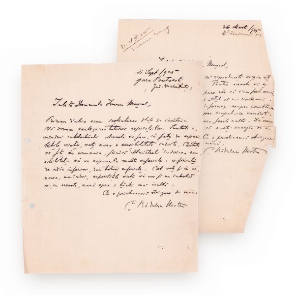 Constantin Rădulescu Motru, două scrisori pentru Petre Ionescu-Muscel, 1925