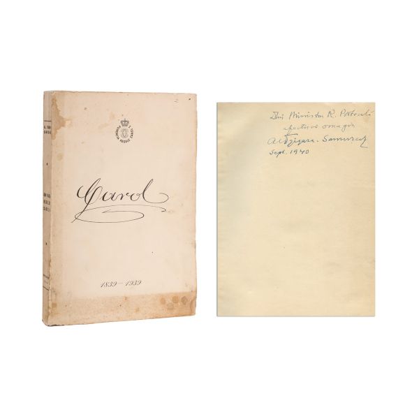 Al. Tzigara-Samurcaș, Din viața regelui Carol I, 1939, cu dedicație