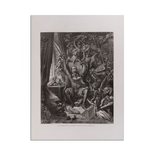 Miguel de Cervantes Saavedra, L'ingénieux hidalgo don Quichotte de la Manche [Iscusitul hidalgo Don Quijote de La Mancha], două tomuri, 1869