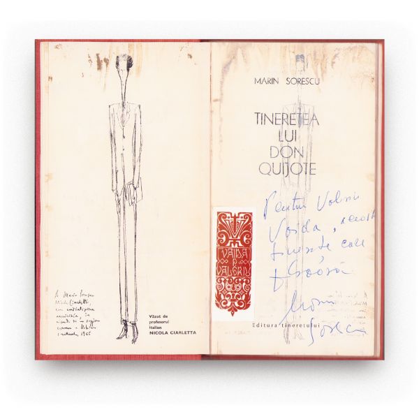 Marin Sorescu, Tinerețea lui Don Quijote, 1968, cu dedicație pentru Valeriu Vaida