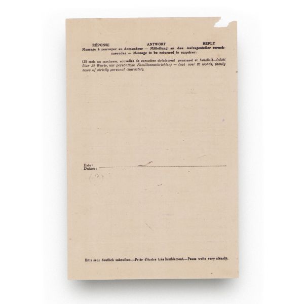 Ileana, Arhiducesa Austriei, mesaj transmis reginei Maria a Iugoslaviei, 27 octombrie 1943