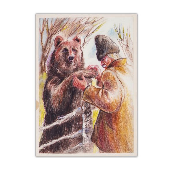 Basme românești, colecție de opt ilustrații realizate de Adrian Ionescu