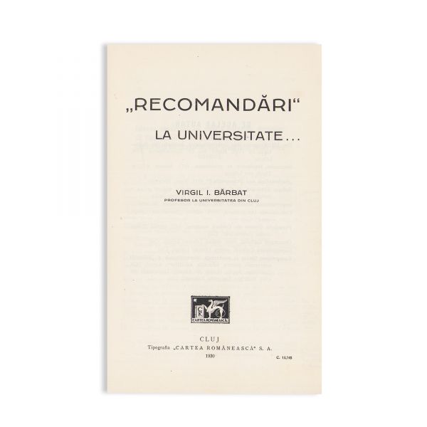 Tudor Arghezi, Ion Minulescu, Pierre Sergescu, Acad. D. Prodan, Prof. Ion N. Evian, Virgil I. Bărbat, șașe volume din biblioteca profesorului D. D. Roșca