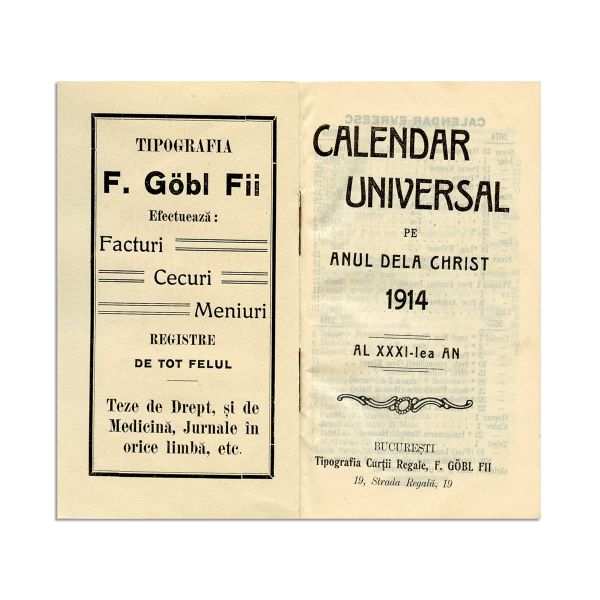 Cinci calendare, 1908-1914