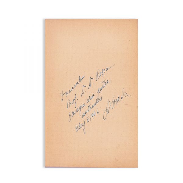 Liviu Rusu, Victor Preda, Dumitru Micu, Corneliu Mircea, Grigore Popa, cinci volume cu dedicație pentru D. D. Roșca, 1935-1978