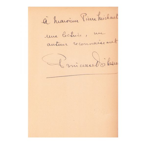 Princesse Bibesco, Croisade pour l’Anémone, 1931, cu dedicație olografă