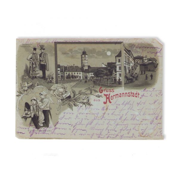 Orașul Sibiu, colecție de 124 de fotografii tip carte poștală