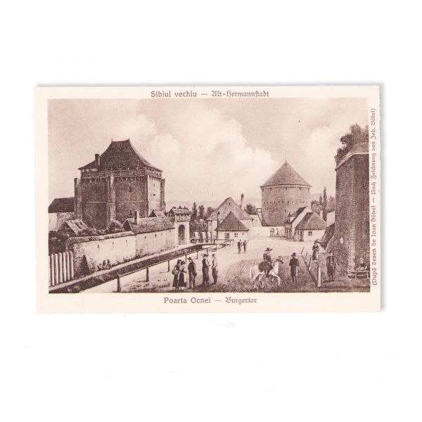 Orașul Sibiu, colecție de 124 de fotografii tip carte poștală