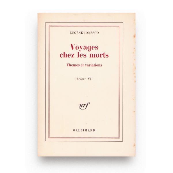Eugène Ionesco, Voyages chez les morts, 1981, cu dedicație olografă