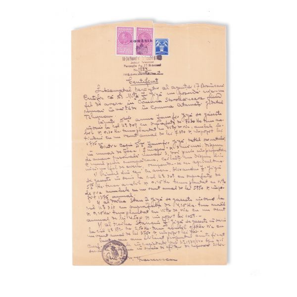 Sublocotenentul Jiga Niță, certificat din 1940 + coresponență cu familia din perioada 1940-1945