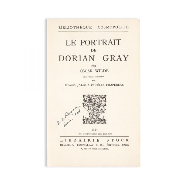 Marcel Proust, Mihail Sadoveanu, Oscar Wilde, Werner Sombart, 10 volume, cu ex-librisul lui D. D. Roșca