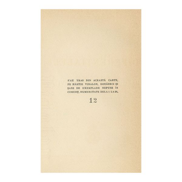 Lucian Blaga, Diferențialele Divine, 1940, exemplar bibliofil