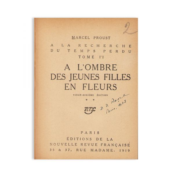 Marcel Proust, Mihail Sadoveanu, Oscar Wilde, Werner Sombart, 10 volume, cu ex-librisul lui D. D. Roșca
