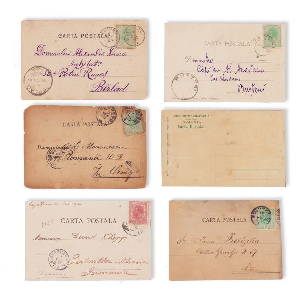 Șase cărți poștale ilustrate cu subiecte umoristice - piese de colecție foarte rare