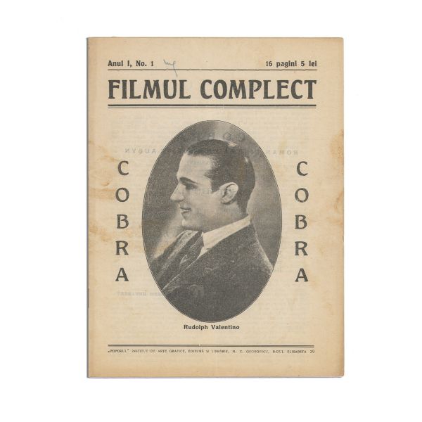 Publicația „Filmul Complect”, Anul 1, Nr. 1