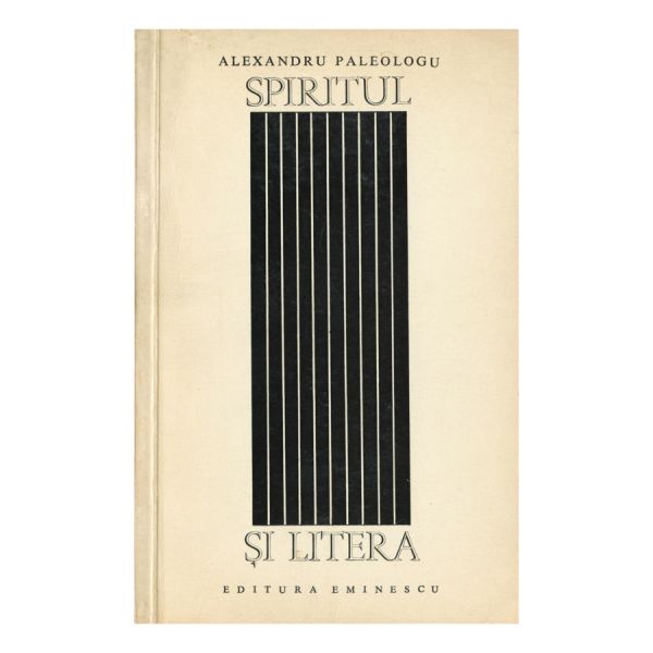 Alexandru Paleologu, Spiritul și litera, 1970, cu dedicație